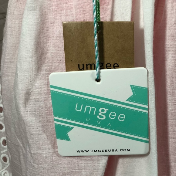 UMGEE Apron Top White With Beautiful Detail NWT M - Picture 6 of 7